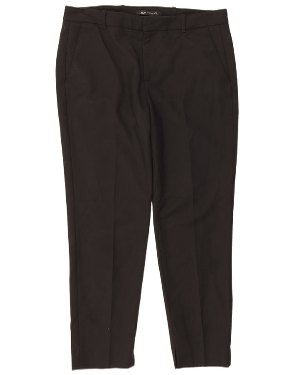 Zara Mujer Pantalón Chino Slim Grande W30 L26 Algodón Negro