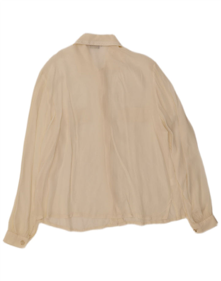 LORENA Blusa camisera para mujer IT 46 Large Off White