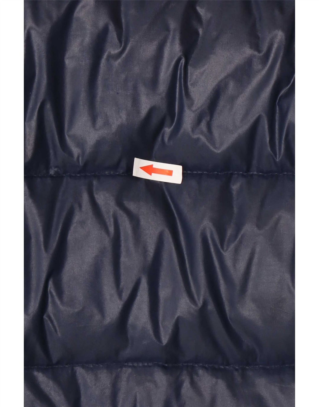 Benetton Mujer Abrigo Acolchado Con Capucha IT 42 Medium Azul Marino Poliamida