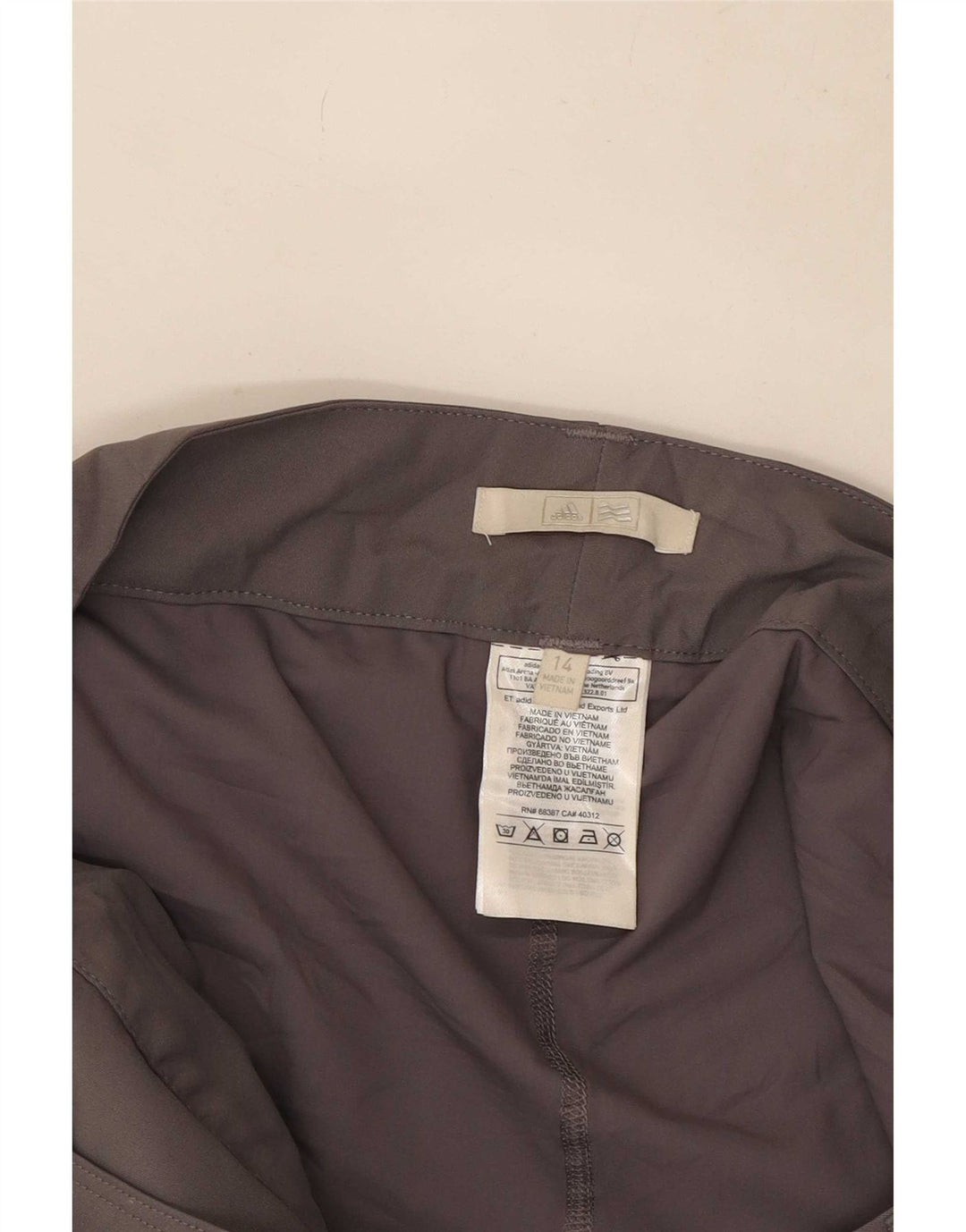 Adidas Minifalda para mujer UK 14 Large W32 Gris Poliéster