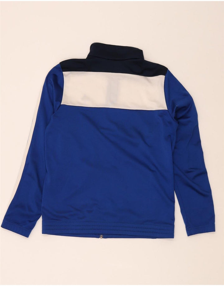 ADIDAS Boys Tracksuit Top Jacket 11-12 Years Blue Colourblock Polyester Vintage Adidas and Second-Hand Adidas from Messina Hembry 