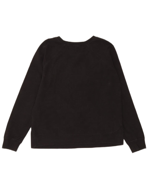 Converse - Sudadera gráfica para mujer, talla 40, talla grande, algodón negro