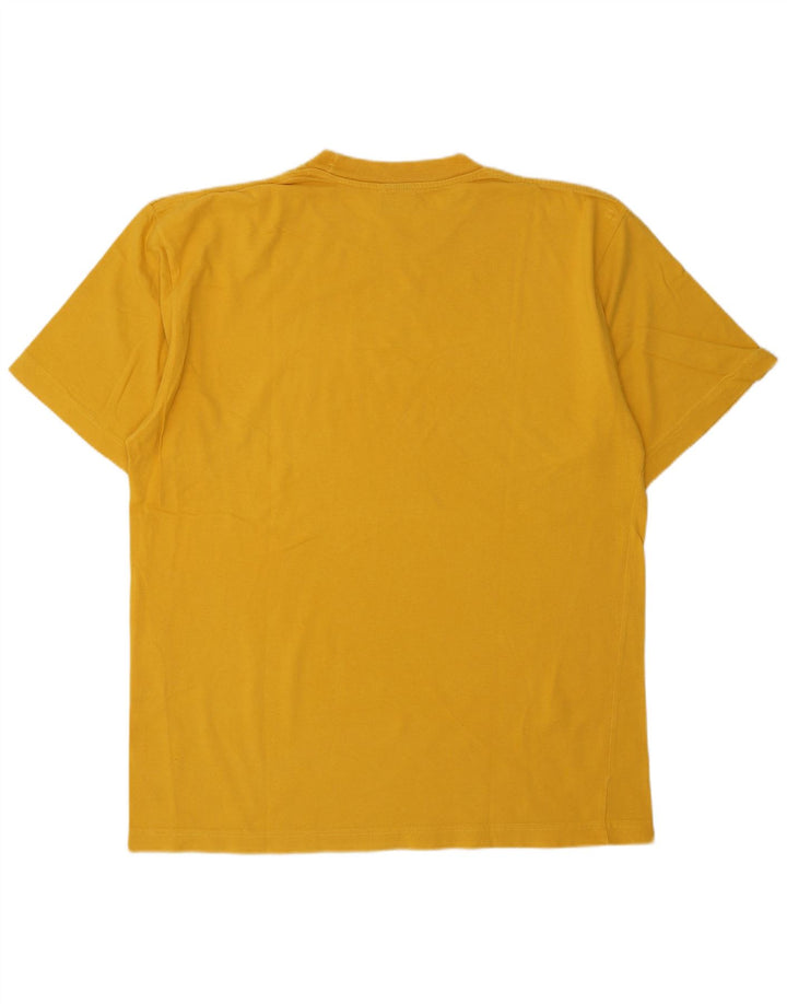 CHAMPION Camiseta gráfica para hombre Top XL Algodón amarillo