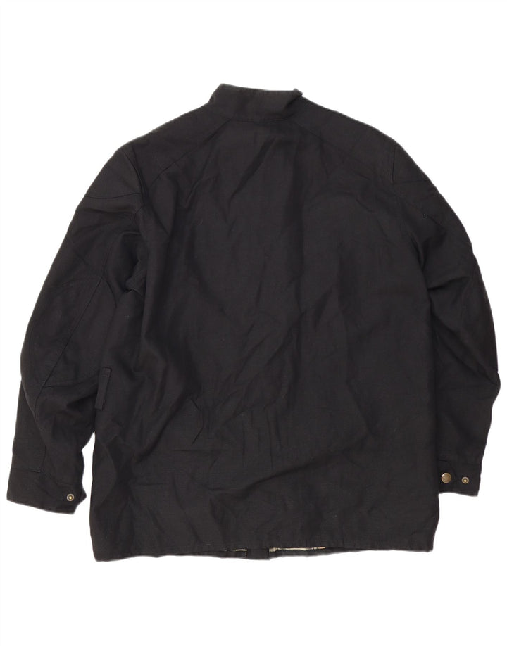 BELSTAFF Chaqueta utilitaria para hombre UK 38 Mediana Algodón negro