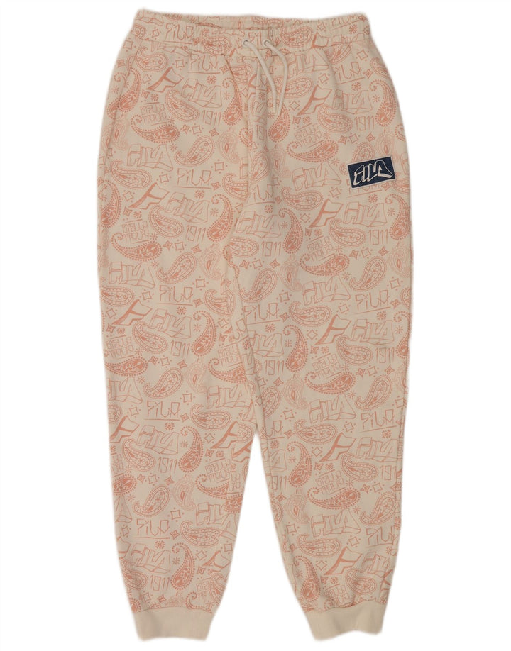 Fila Chándal completo extragrande gráfico para mujer UK 40 Medium Off White Paisley