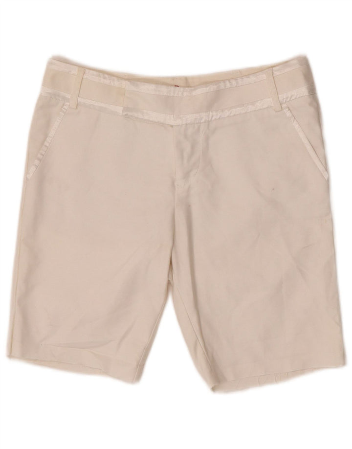 Pantalones Cortos Chinos Tommy Hilfiger Mujer W30 Algodón Blanco Mediano
