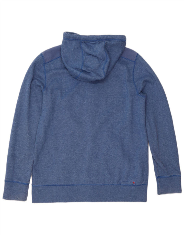 Sudadera con capucha y cremallera para hombre Fat Face Algodón azul grande