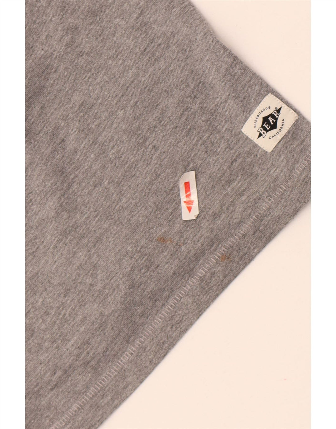 Camiseta estampada para hombre Bear Top XL Poliéster moteado gris