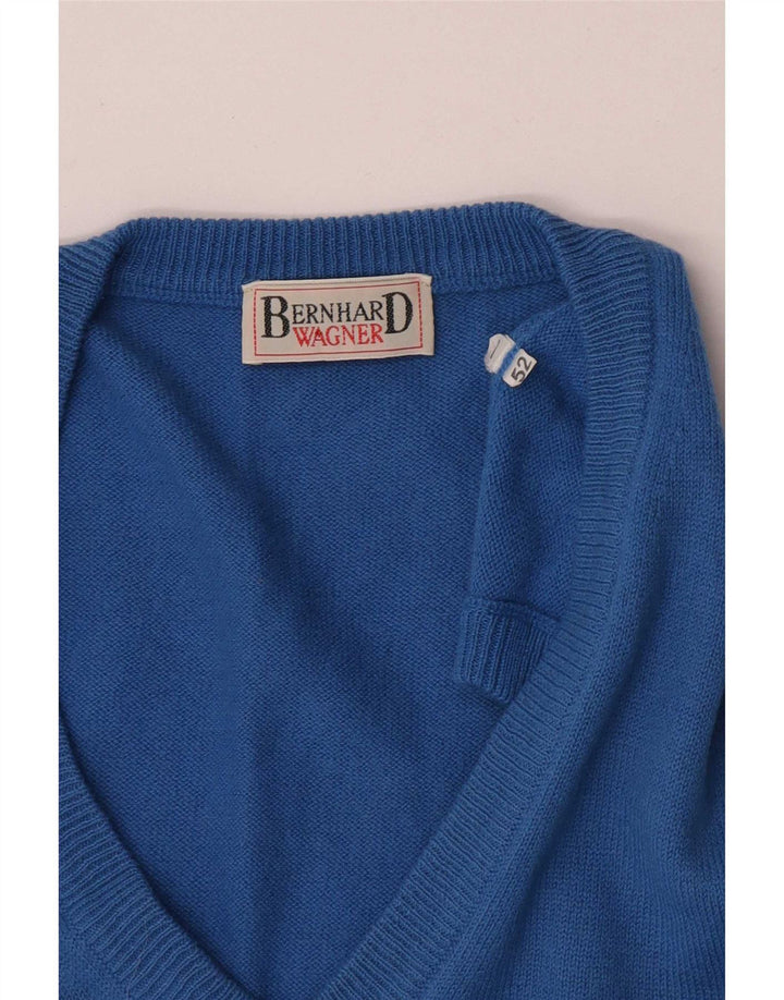 Bernhard Wagner - Camiseta sin mangas para hombre IT 52, talla grande, color azul