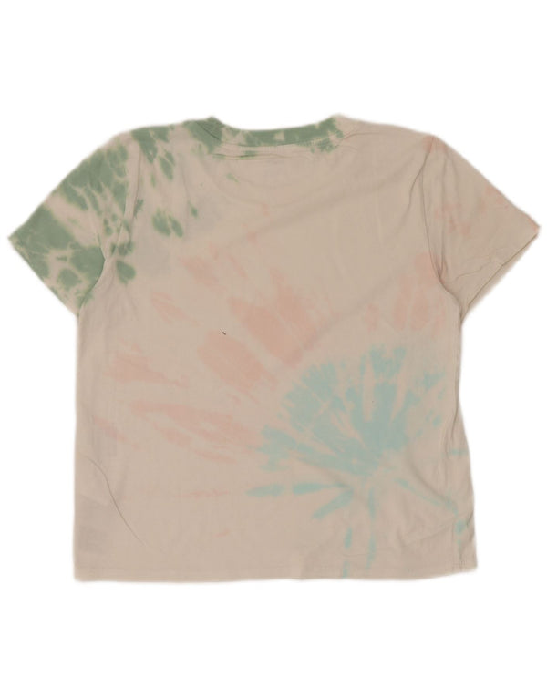 Levi's Camiseta para mujer Top UK 40 Medium White Tie Dye Cotton