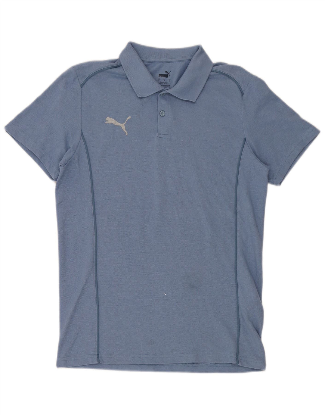Puma Polo De Manga Corta Regular Fit Para Hombre Algodón Azul Pequeño