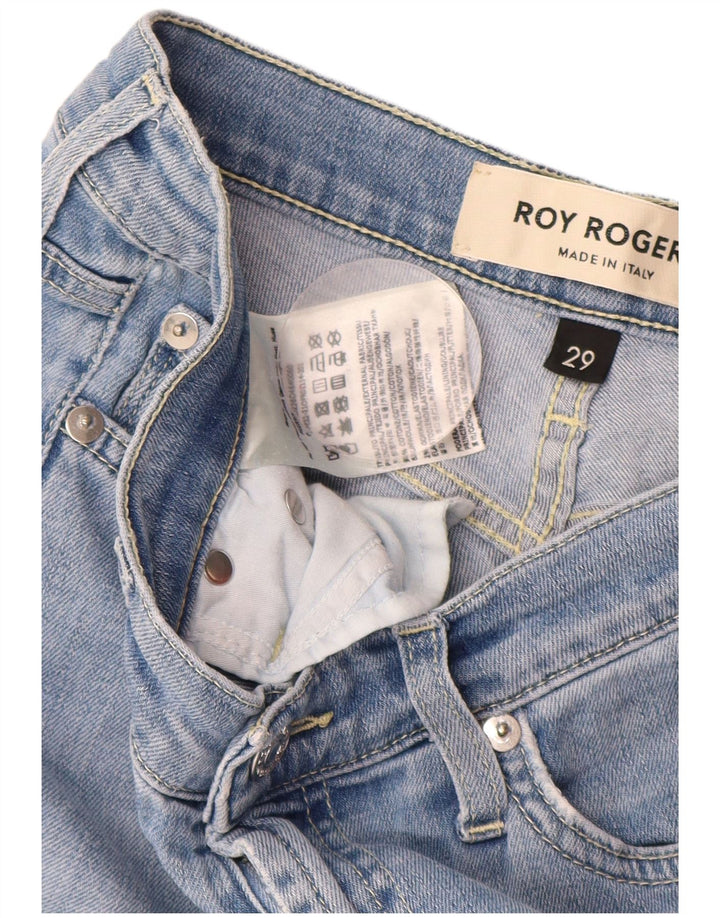 ROY ROGERS Vaqueros recortados para mujer W29 L25 Algodón azul