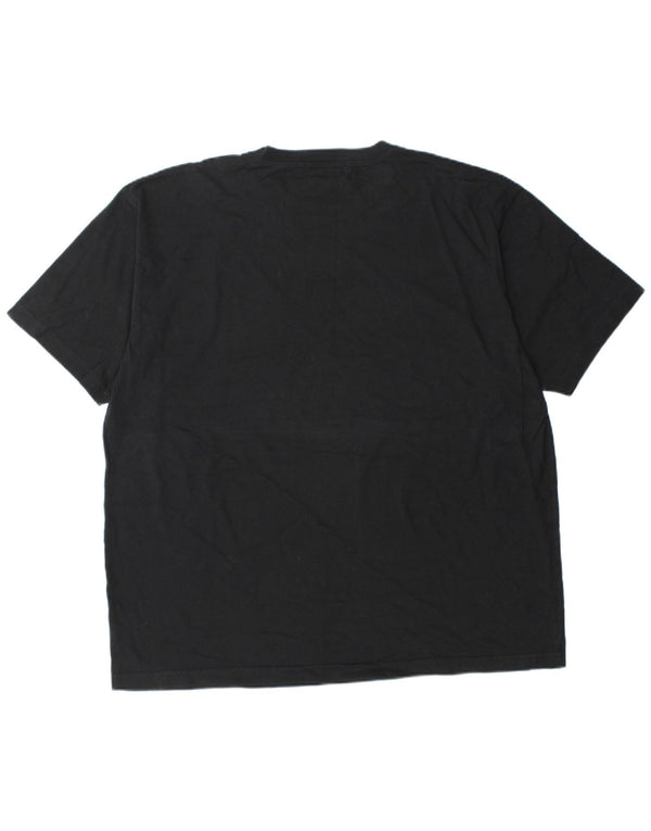 EDDIE BAUER Camiseta Hombre Top XL Algodón Negro