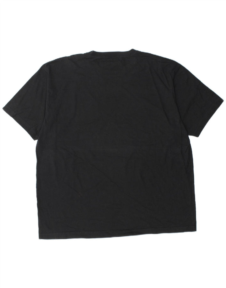 EDDIE BAUER Camiseta Hombre Top XL Algodón Negro