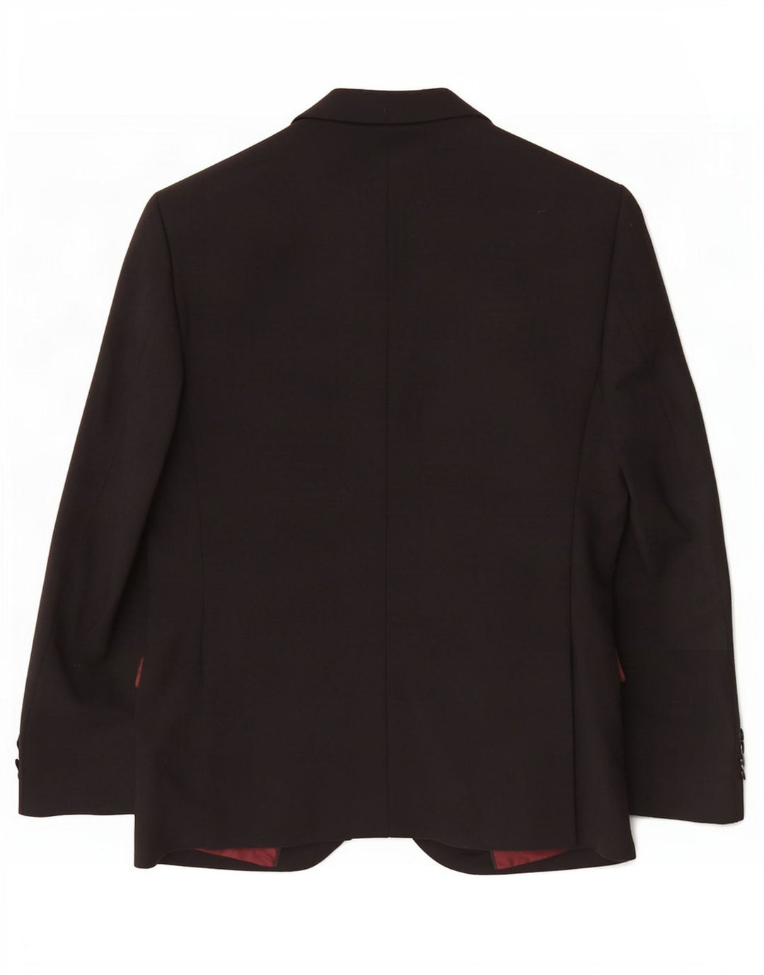 Marks & Spencer Chaqueta tipo blazer ajustada con 2 botones para hombre UK 36 Small Black Wool