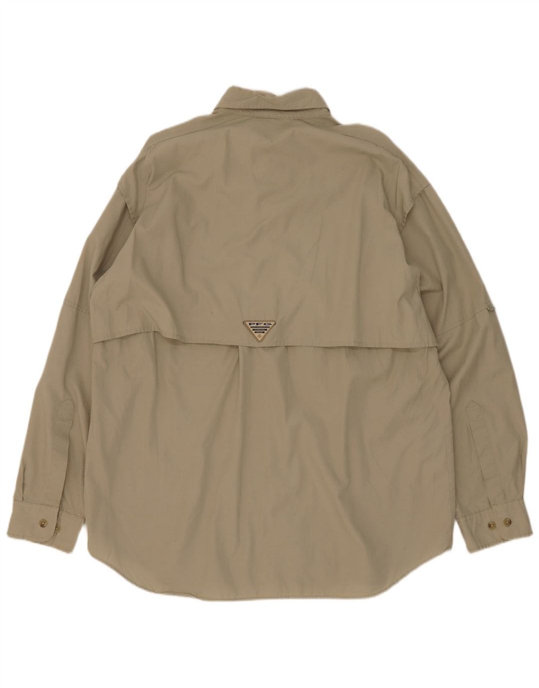 Camisa Columbia Hombre Algodón Caqui Medio