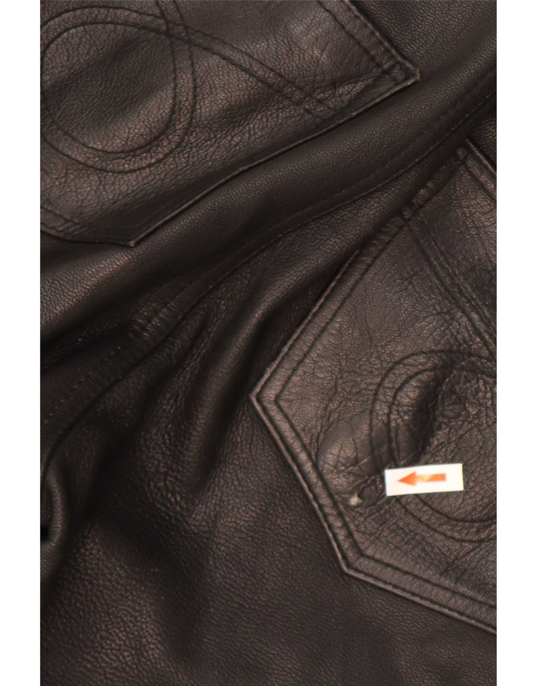 Modeka Pantalones de cuero delgados para hombre XL W34 L33 Negro