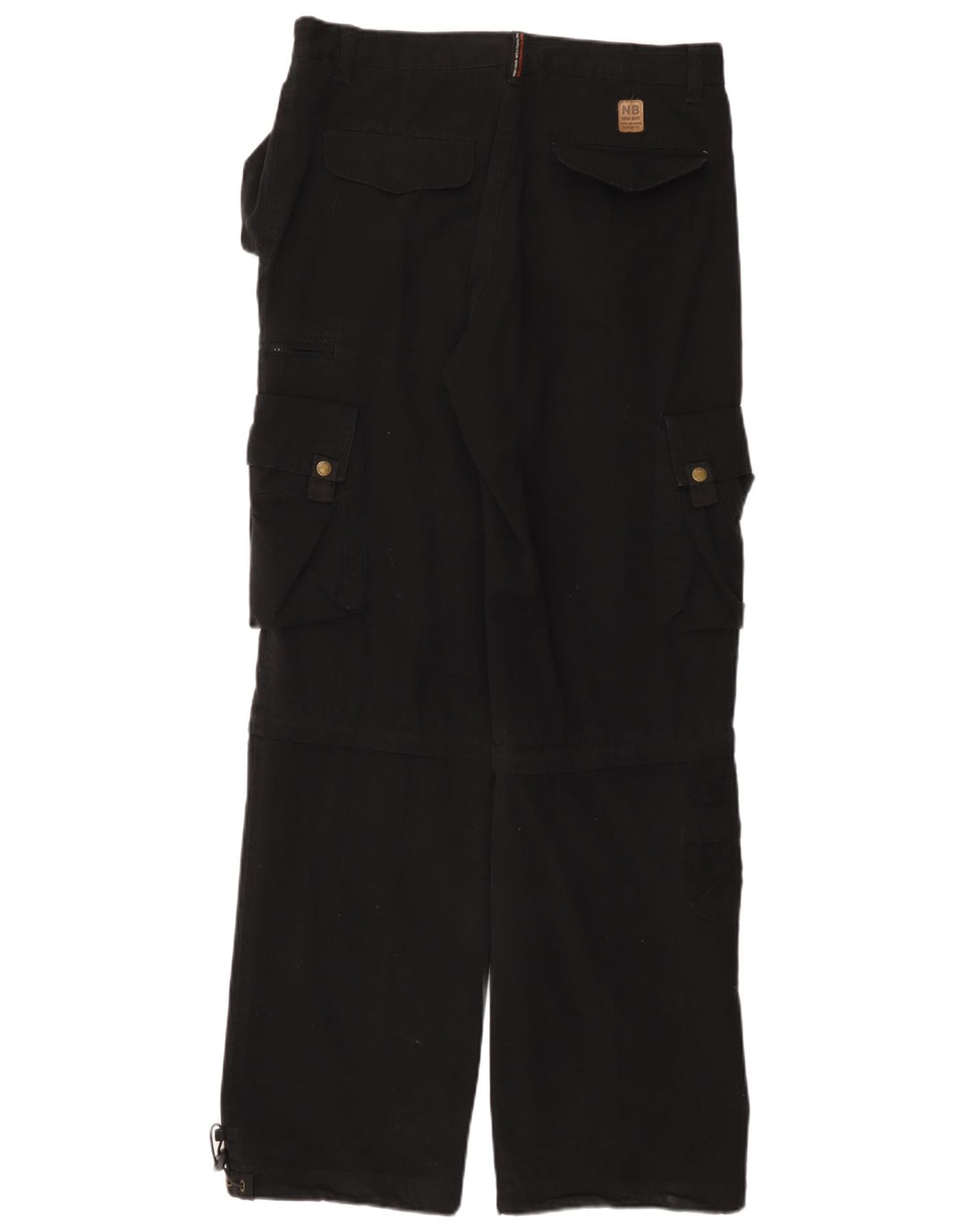 Pantalones cargo rectos vintage para hombre W33 L33 Negro