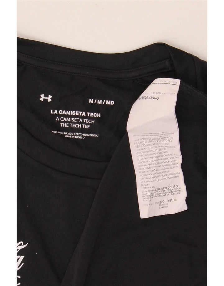 Under Armour Camiseta gráfica para hombre Top Medium Negro Poliéster