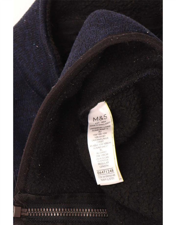 Marks & Spencer Chaqueta superior de chándal para hombre Poliéster azul marino grande