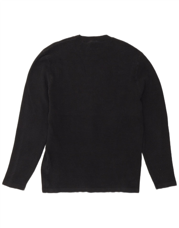 Zara Hombre Jersey De Cuello Redondo Jersey Grande Negro