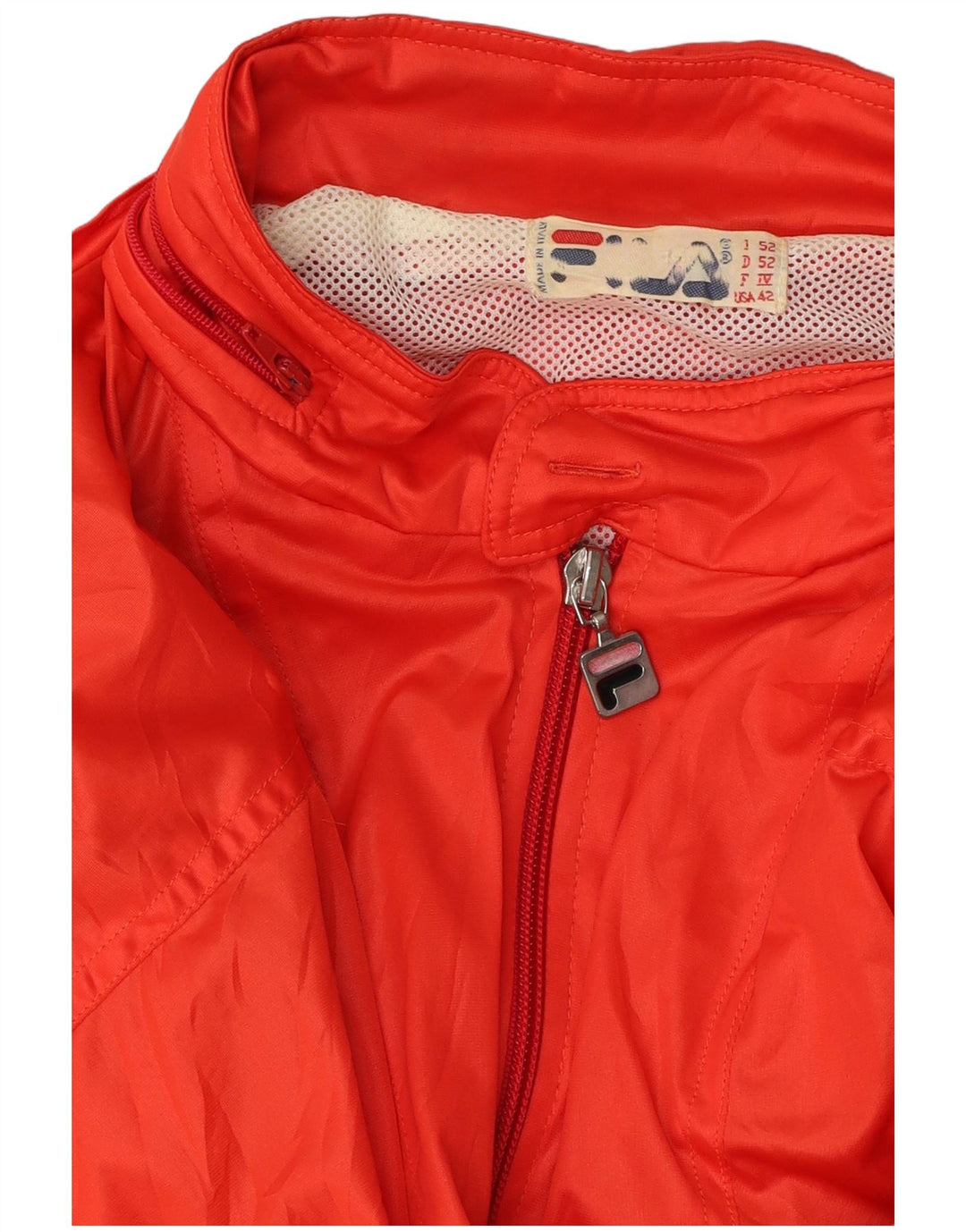 FILA Chaqueta cortavientos con capucha para hombre IT 52 XL Rojo
