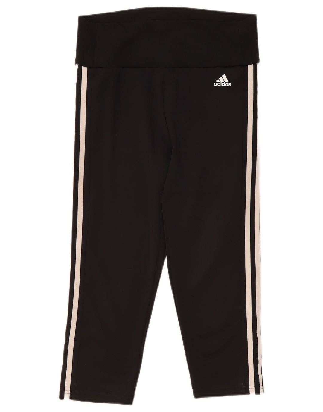 Adidas Mujer Aeroready Capri Leggings Reino Unido 12/14 Mediano Negro Poliéster