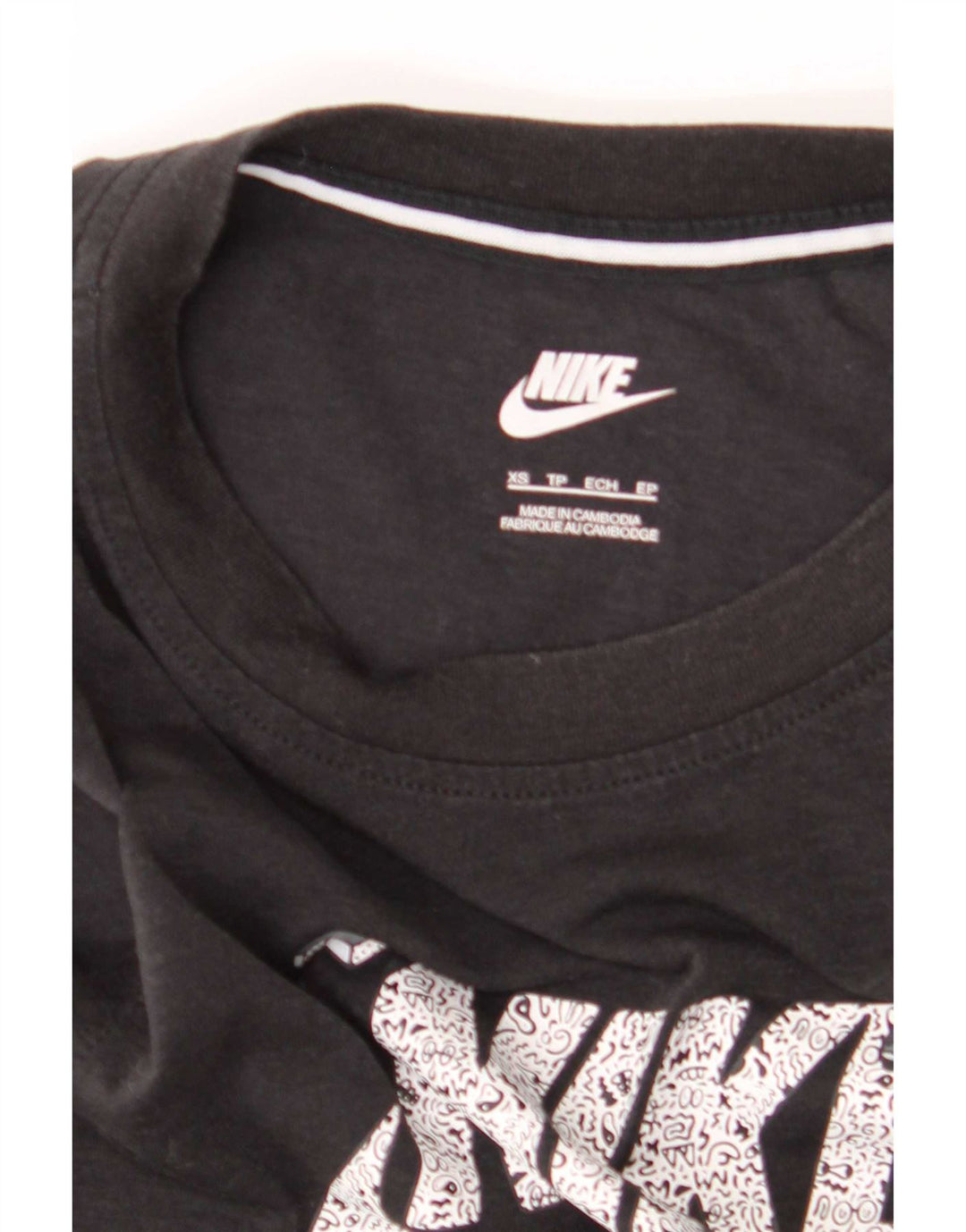 Camiseta sin mangas con gráfico Nike para hombre XS Negro