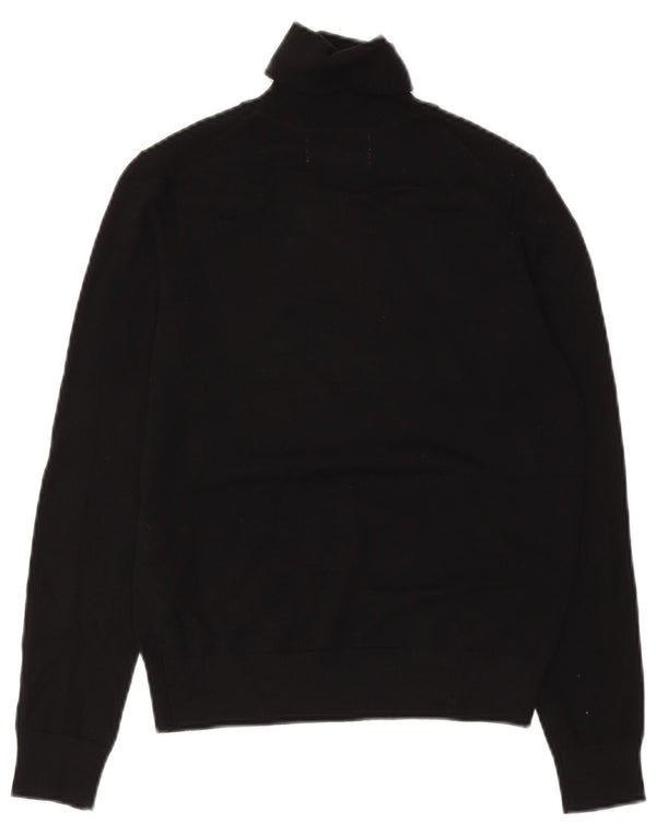 Marks & Spencer Jersey con Cuello Redondo para Mujer UK 6 XS Lana Merino Negra