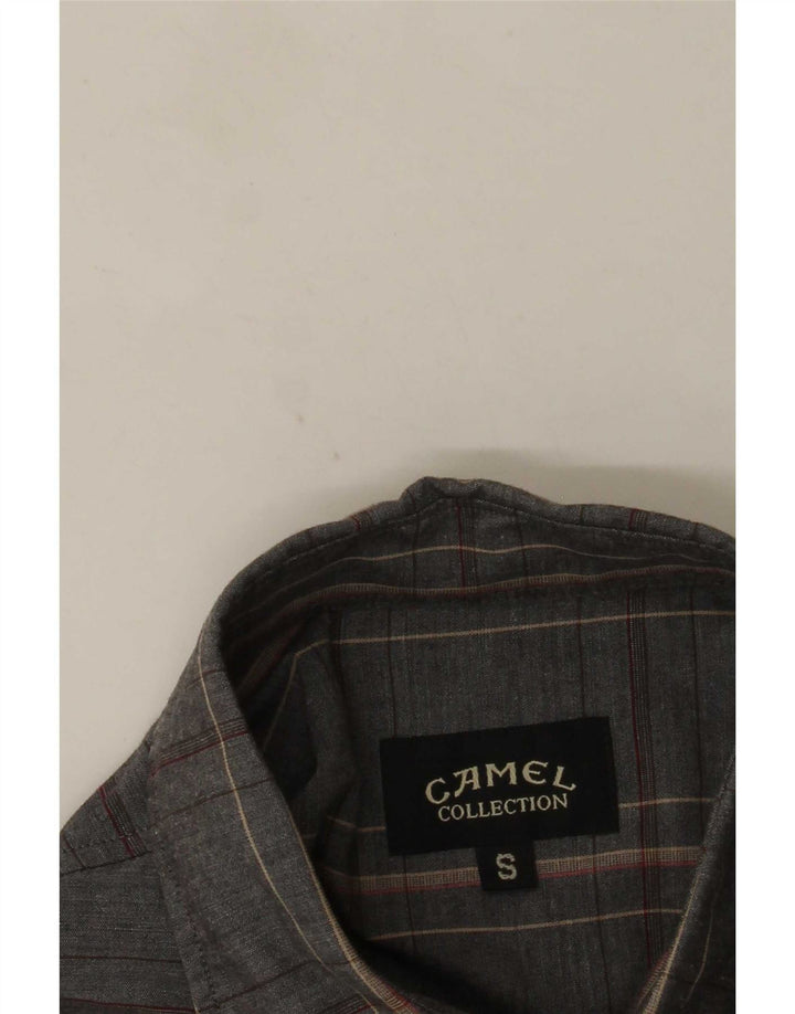 Camisa Camel Active para hombre Small Grey Plaid