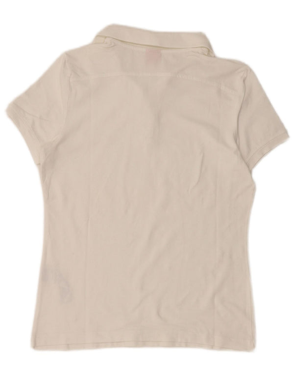 Puma Polo para mujer UK 12 Medium Blanco Algodón
