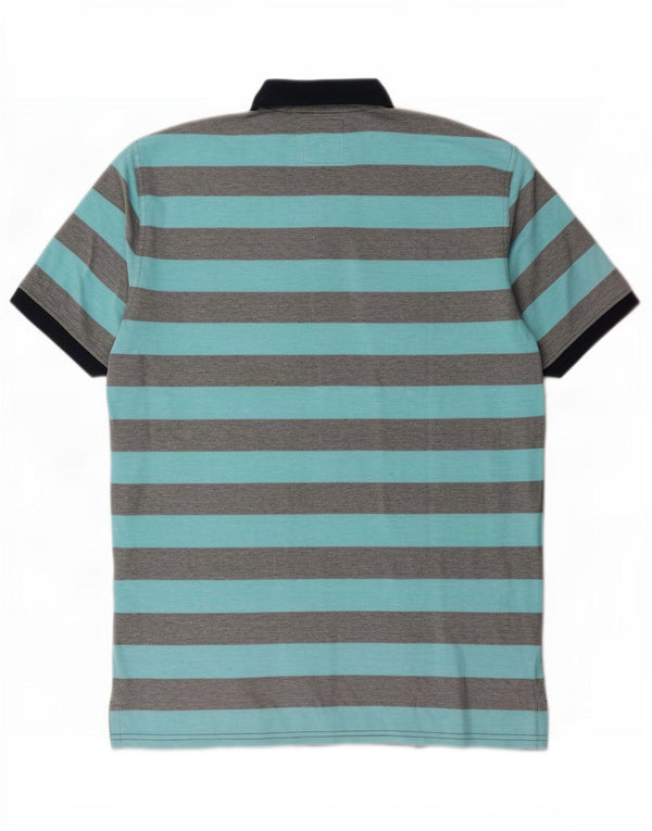 Crew Clothing Polo para hombre 2XL Algodón a rayas azules