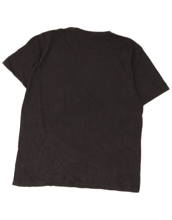Adidas - Camiseta gráfica para hombre, talla grande, color negro