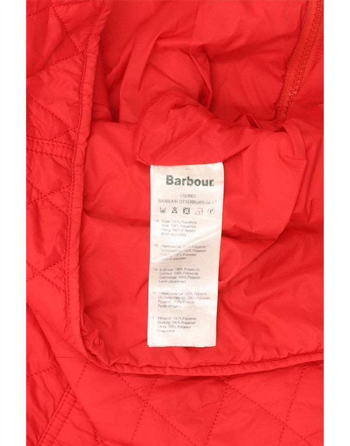Chaleco acolchado Barbour para mujer Reino Unido 44 Grande Poliamida roja