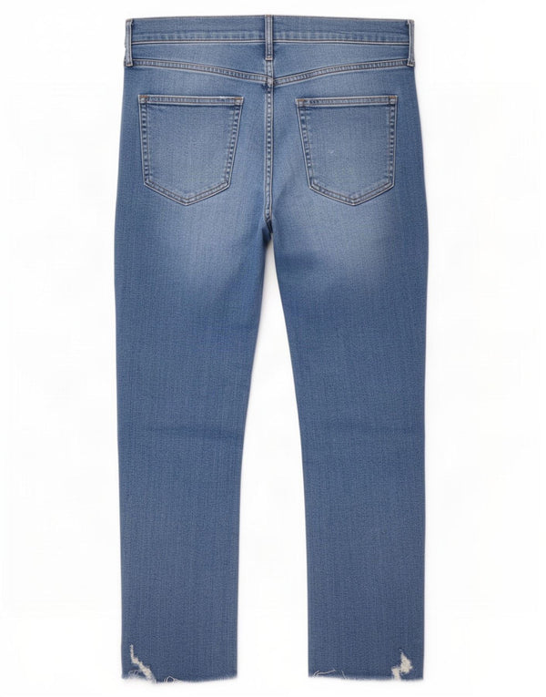 Vaqueros ajustados desgastados con corte pitillo para mujer Gap W32 L26 azul