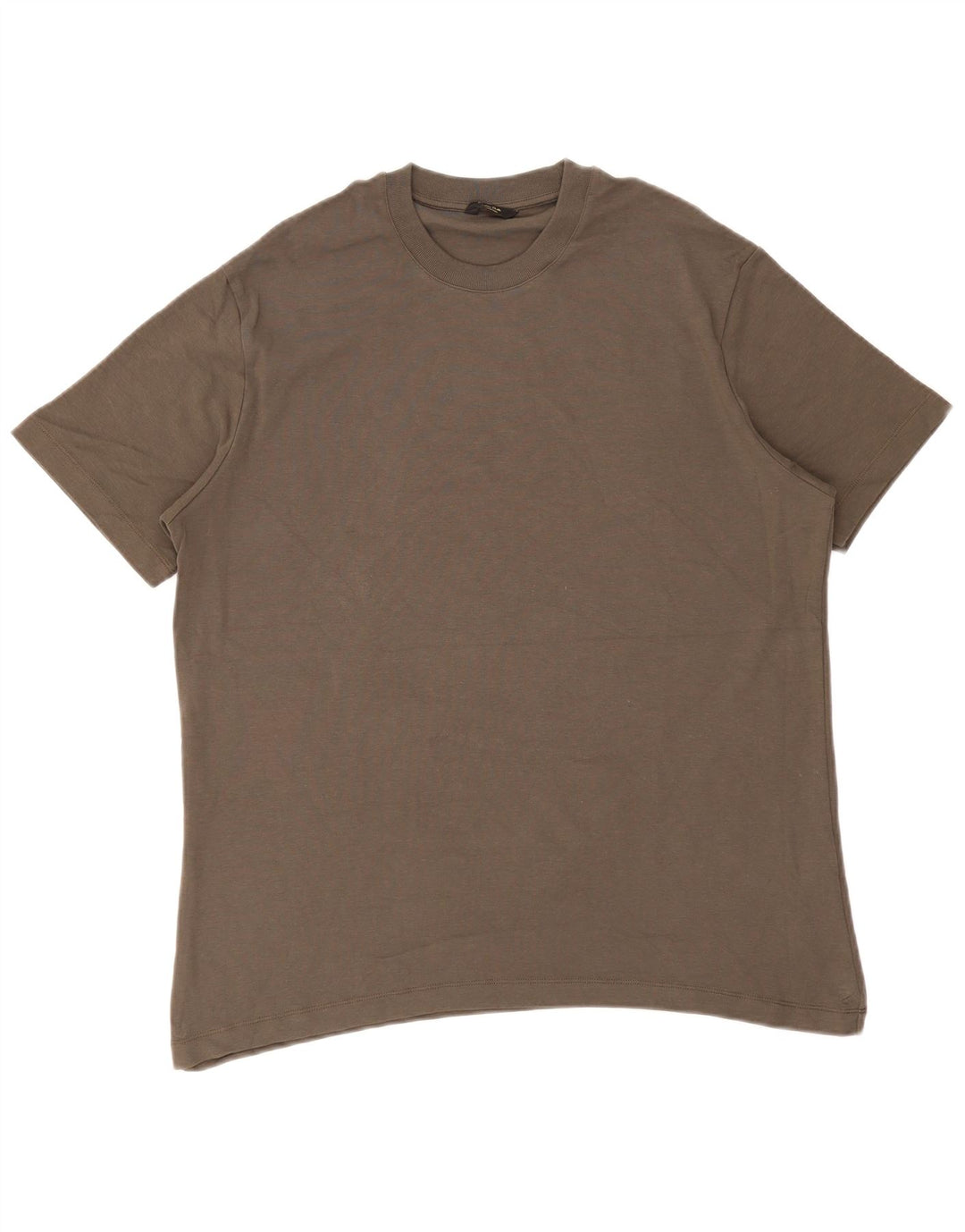 Camiseta Massimo Dutti Hombre Top Grande Gris Algodón