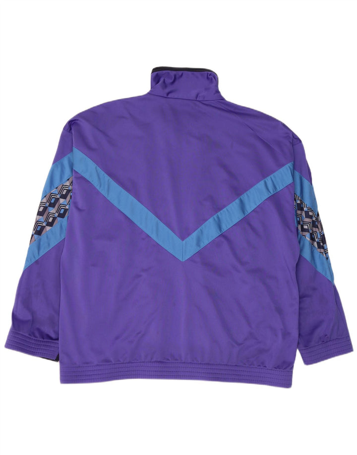 Lotto Hombre Chándal Top Chaqueta XL Morado Colorblock