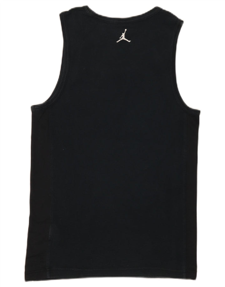 Jordan Hombre Dri Fit Chaleco Top Pequeño Algodón Negro