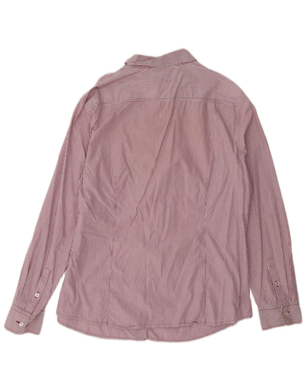 Max Mara Camisa de fin de semana para mujer UK 46 Large Pink Pinstripe