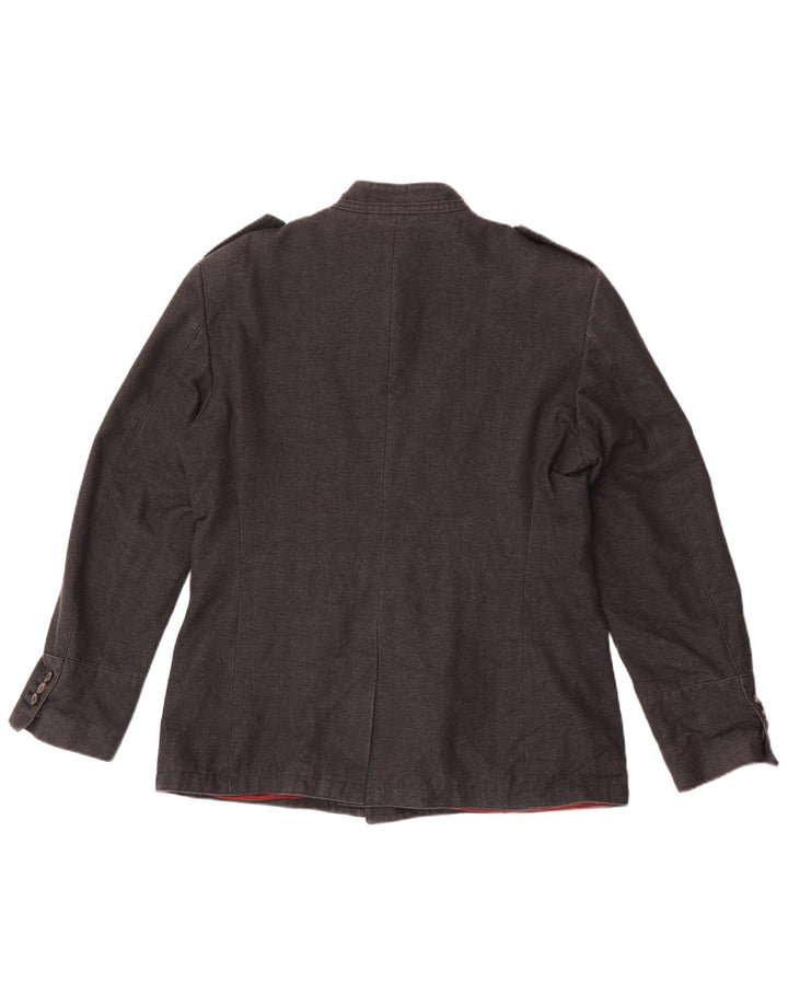 Zara Chaqueta Militar Hombre EU 54 XL Gris