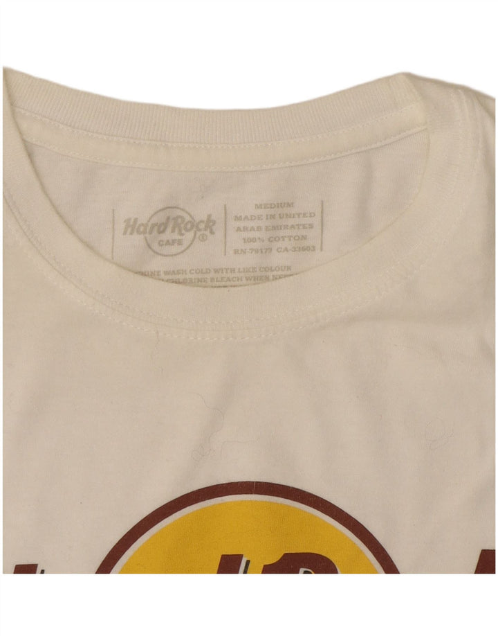 HARD ROCK CAFE Camiseta gráfica Florence para mujer Top UK 12 Medium White
