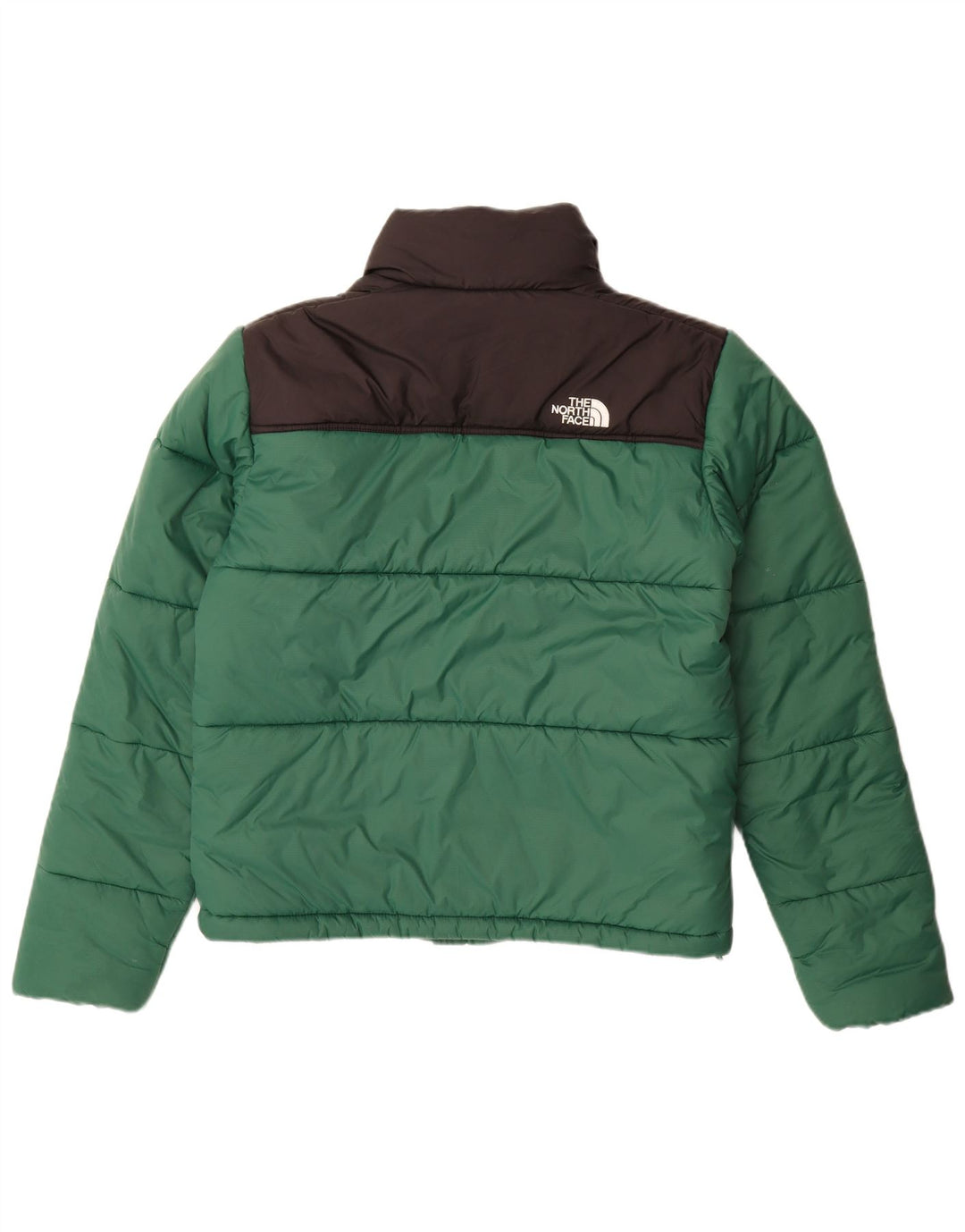 THE NORTH FACE Chaqueta acolchada para hombre UK 36 Small Verde Colorblock Nylon
