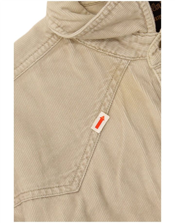 WRANGLER Camisa de pana occidental para hombre XL Algodón beige