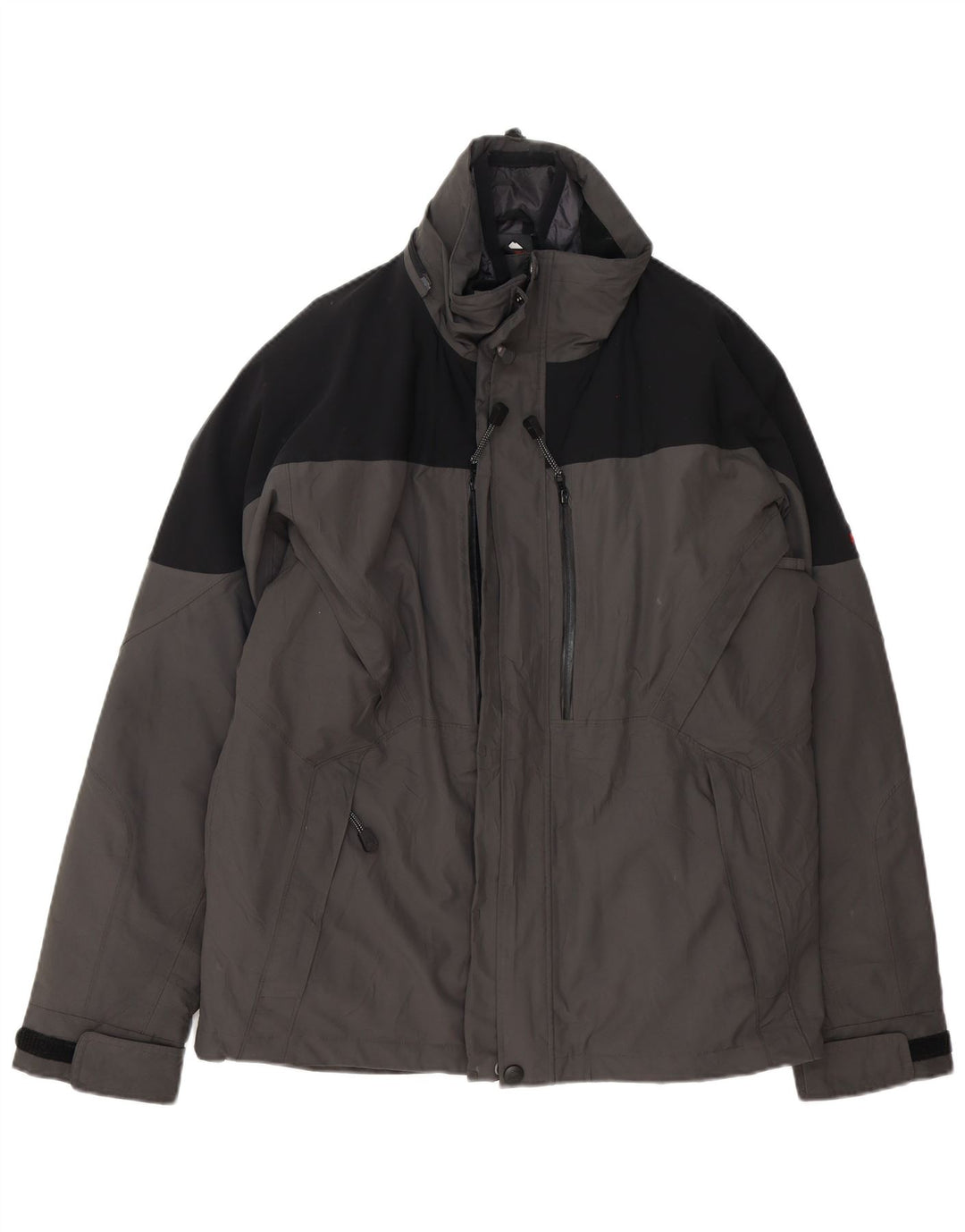 MC Kinley Chaqueta cortavientos con capucha para hombre UK 38 Gris medio Colorblock