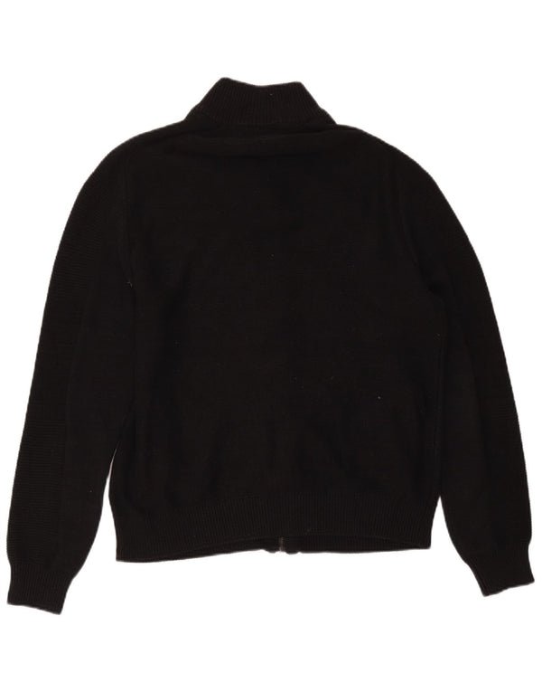 Guess Cárdigan con cremallera completa para hombre UK 40 Medium Black Cotton
