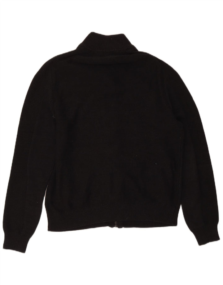 Guess Cárdigan con cremallera completa para hombre UK 40 Medium Black Cotton