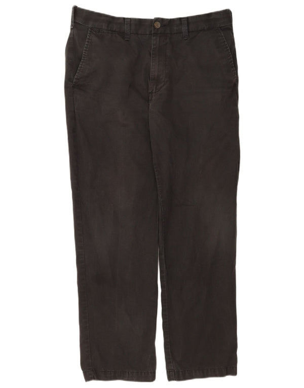 Marks & Spencer Pantalones chinos regulares para hombre W34 L29 Algodón negro