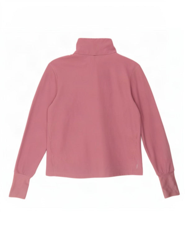 Adidas Mujer Aeroready Zip Neck Chándal Top UK 4/6 XS Rosa
