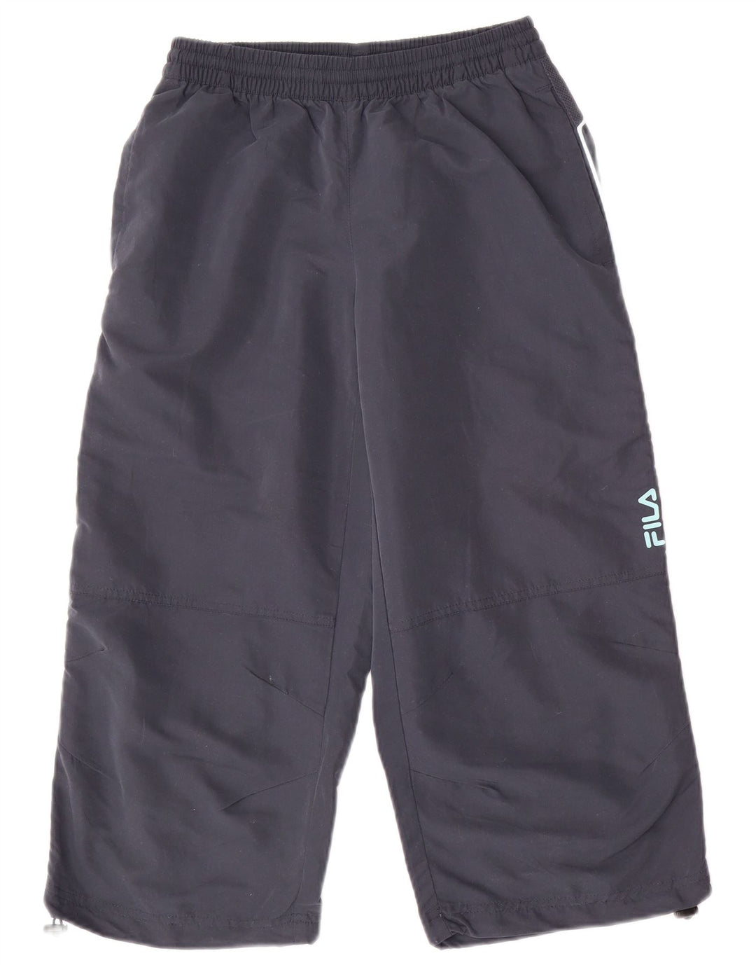FILA Pantalones de chándal capri gráficos para hombre pequeños poliéster azul marino