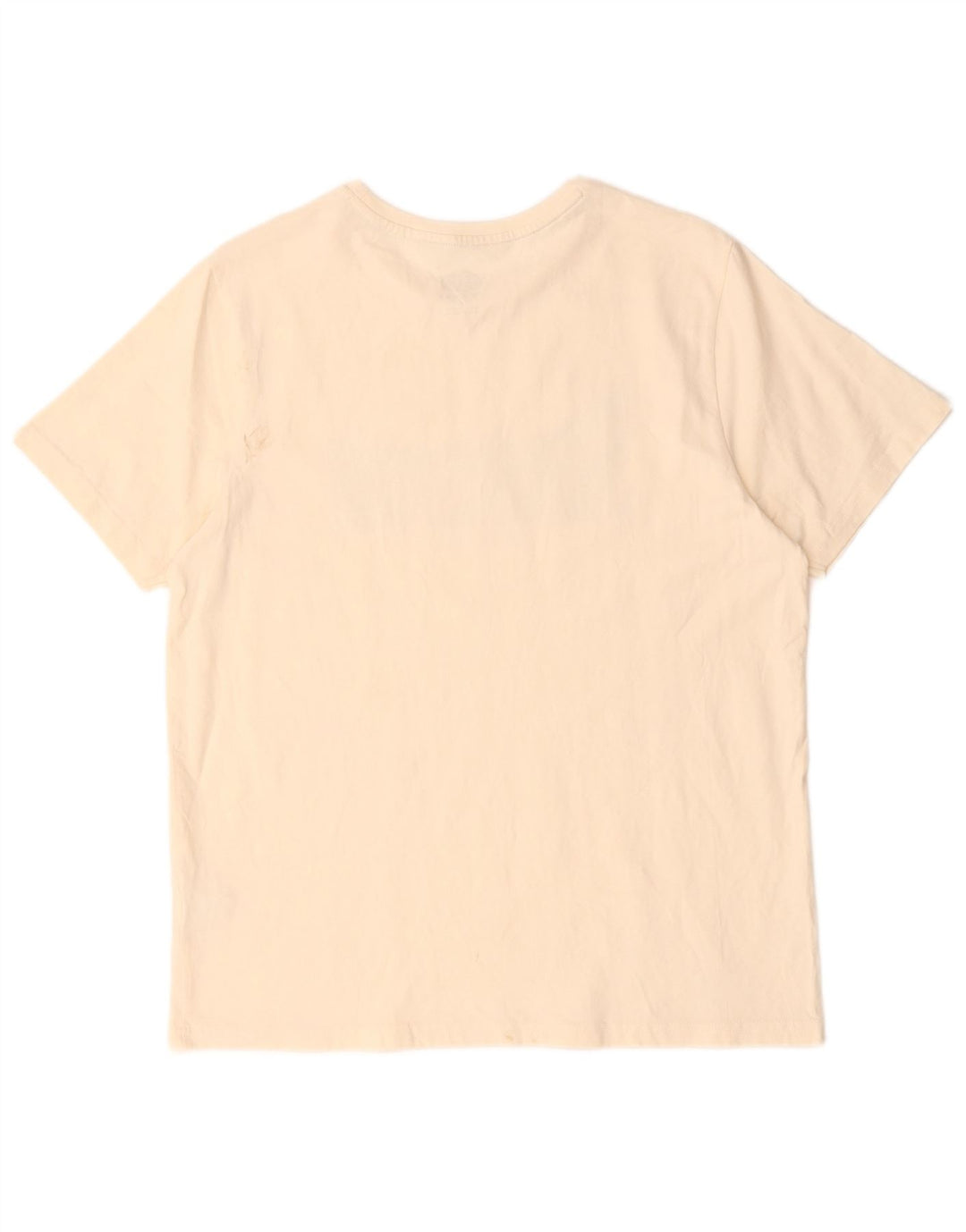 Animal Camiseta gráfica para hombre Top mediano de algodón blanco roto